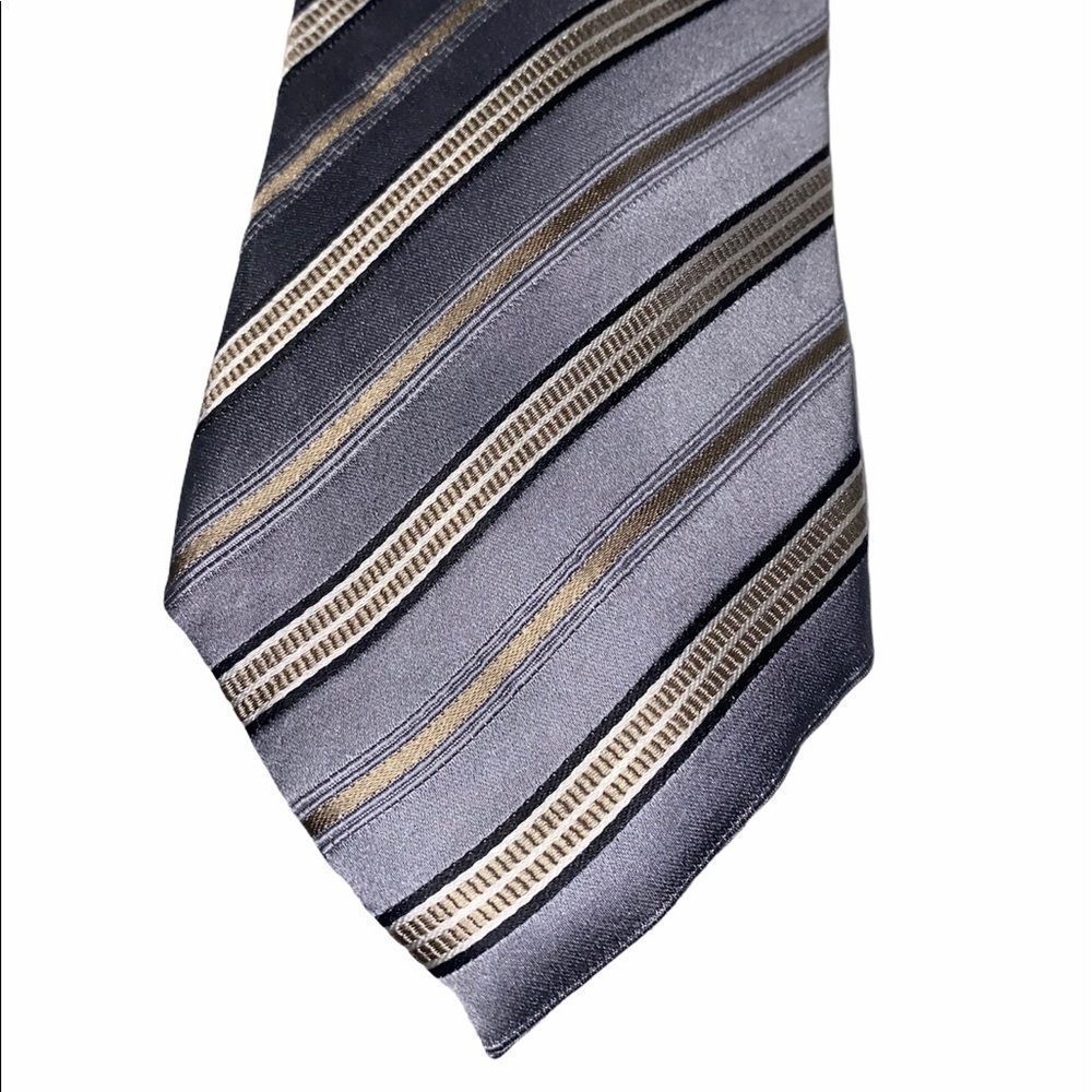 Geoffrey Beene Men's Tie Grey/Tan/Black